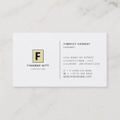 Gepersonaliseerde Logo, Professionele Business & F Visitekaartje (Voorkant)