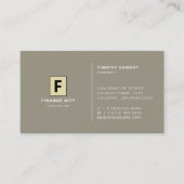 Gepersonaliseerde Logo, Professionele Business & F Visitekaartje (Voorkant)