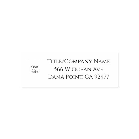 Gepersonaliseerde Logo Self Inking Rubber Stamp Zelfinktende Stempel (Design)