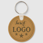 Gepersonaliseerde Logo-Sleutelhanger met QR-code Sleutelhanger (Voorkant)