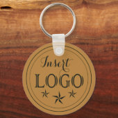 Gepersonaliseerde Logo-Sleutelhanger met QR-code Sleutelhanger (Voorkant)
