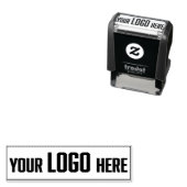 Gepersonaliseerde Logo Small Business Packaging Zelfinktende Stempel (In situ)