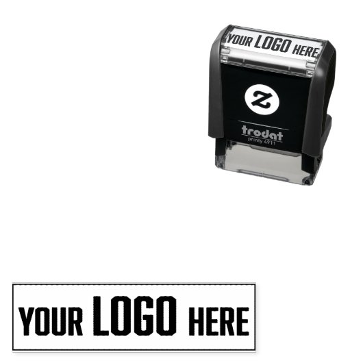 Gepersonaliseerde Logo Small Business Packaging Zelfinktende Stempel (In situ)