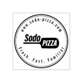 Gepersonaliseerde LOGO Sodo Pizza Rubber Stamp Rubberstempel (Afrduk)