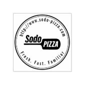 Gepersonaliseerde LOGO Sodo Pizza Rubberstempel (Afrduk)