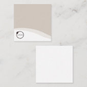 Gepersonaliseerde Logo Tan Notitiekaartje (Voorkant / Achterkant)