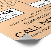 Gepersonaliseerde Logo, Tandheelkunde, Tandarts Ad Poster (Hoek)