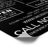 Gepersonaliseerde Logo, tandheelkunde, tandheelkun Poster (Hoek)