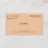Gepersonaliseerde Logo, tandheelkunde, tandheelkun Visitekaartje (Voorkant)