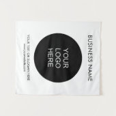 Gepersonaliseerde Logo Tekst Tapestry Achtergrond Wandkleed (Voorkant (horizontaal))
