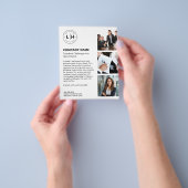 Gepersonaliseerde Logo White Business Flyer (Hand)
