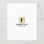 Gepersonaliseerde Logo, zakelijk en financieel Adv Flyer (Achterkant)