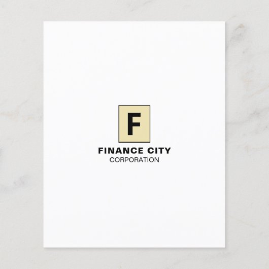 Gepersonaliseerde Logo, zakelijk en financieel Adv Flyer (Achterkant)