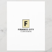 Gepersonaliseerde Logo, zakelijk en financieel Adv Flyer (Achterkant)