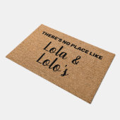 Gepersonaliseerde Lola & Lolo Grootouders Welkom Deurmat (Schuin)