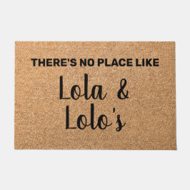 Gepersonaliseerde Lola & Lolo Grootouders Welkom Deurmat