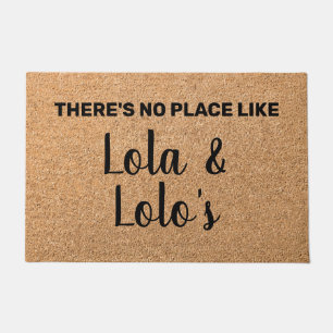 Gepersonaliseerde Lola & Lolo Grootouders Welkom Deurmat