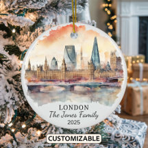 Gepersonaliseerde Londen Ornament, Engeland Gift