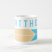 Gepersonaliseerde Longboard Skateboarders Koffiemok (Center)