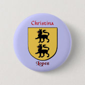Gepersonaliseerde Lopez Historisch Schild Ronde Button 5,7 Cm (Voorkant)