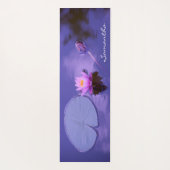 Gepersonaliseerde Lotus Flower Zen Paarse Lake Yogamat (Achterkant)