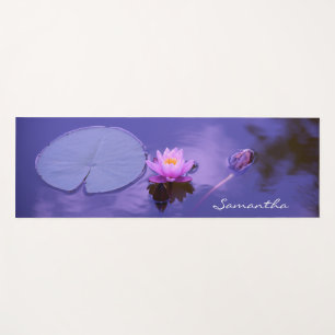 Gepersonaliseerde Lotus Flower Zen Paarse Lake Yogamat