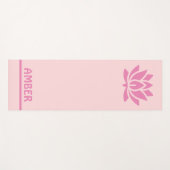 Gepersonaliseerde Lotus met jouw naam Yogamat (Voorkant (horizontaal))