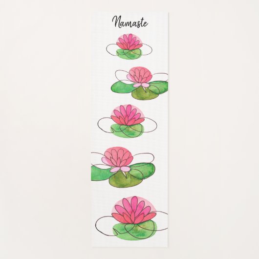 Gepersonaliseerde Lotus Namaste Yogamat (Voorkant)
