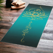Gepersonaliseerde Lotus & OM – Custom Name Minimal Yogamat