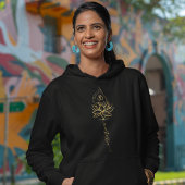 Gepersonaliseerde Lotus & Om Yoga Minimalistisch O T-shirt