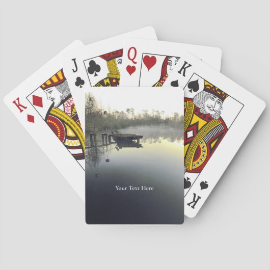Gepersonaliseerde Louisiana Bayou Pokerkaarten (Achterkant)
