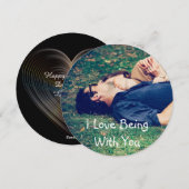 Gepersonaliseerde "Love Being With You" fotokaart Feestdagenkaart (Voorkant / Achterkant)