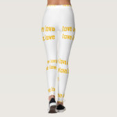 Gepersonaliseerde Love Design Leggings - Stijlvol  (Achterkant)