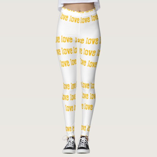Gepersonaliseerde Love Design Leggings - Stijlvol  (Voorkant)