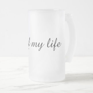 Gepersonaliseerde "Love of My Life" bierglazen Matglas Bierpul
