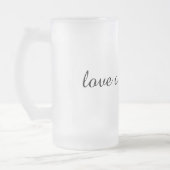 Gepersonaliseerde "Love of My Life" bierglazen Matglas Bierpul (Links)