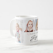 Gepersonaliseerde LOVE YOU GIGI Handgeschreven 4 F Koffiemok (Voorkant links)