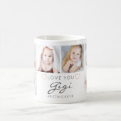 Gepersonaliseerde LOVE YOU GIGI Handgeschreven 4 F Koffiemok (Center)