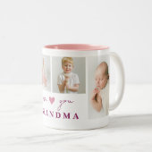Gepersonaliseerde 'Love You Grandma' Coffee Mok (Voorkant rechts)