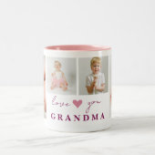 Gepersonaliseerde 'Love You Grandma' Coffee Mok (Center)
