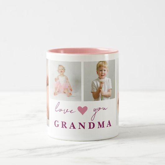 Gepersonaliseerde 'Love You Grandma' Coffee Mok (Center)