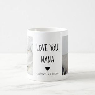 Gepersonaliseerde Love You Nana   Aangepaste fotoc Koffiemok
