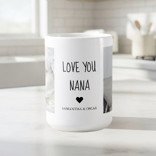 Gepersonaliseerde Love You Nana Aangepaste Fotoc Koffiemok
