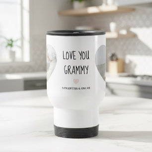 Gepersonaliseerde 'Love You Oma' Aangepaste Foto Reisbeker