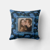 Gepersonaliseerde Lovebird 25th AnniversaryGooi Ku Kussen (Achterkant)