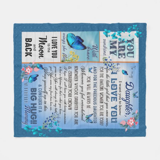 Gepersonaliseerde Lover Naam Bericht Tekstdeken aa Fleece Deken (Voorkant (Horizontaal))