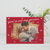 Gepersonaliseerde Lovers Valentijnsdag Wenskaart Kaart (Staand voorkant)