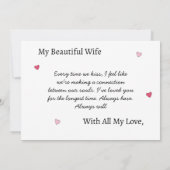 Gepersonaliseerde Lovers Valentijnsdag Wenskaart Kaart (Achterkant)