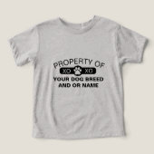 Gepersonaliseerde LT-eigenschap van [Hondenras/naa (Design voorkant)