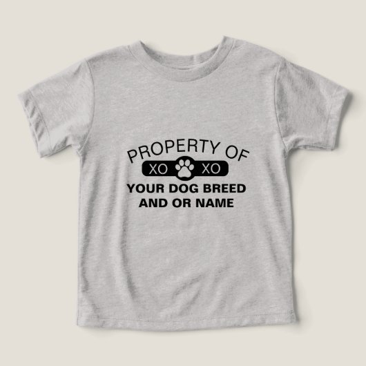 Gepersonaliseerde LT-eigenschap van [Hondenras/naa (Design voorkant)